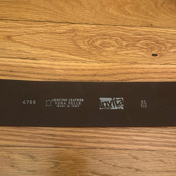 Vera Pelle Women’s Tan Leather Belt - Picture 3 of 7